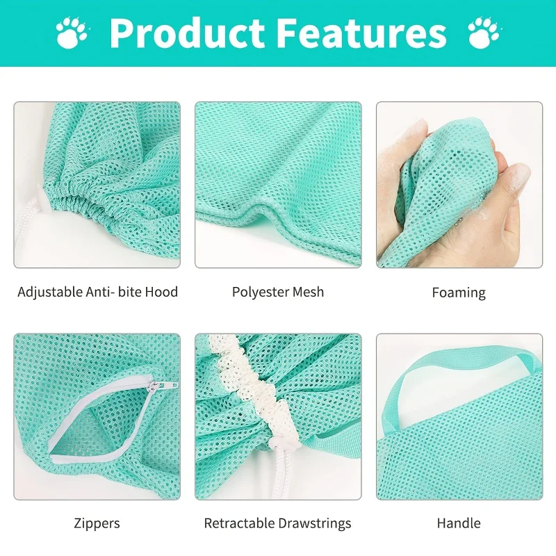 Cat washing bag, cat bathing tool, cat and dog fixing bag, shower bag, nail cutting, beauty and medication feeding