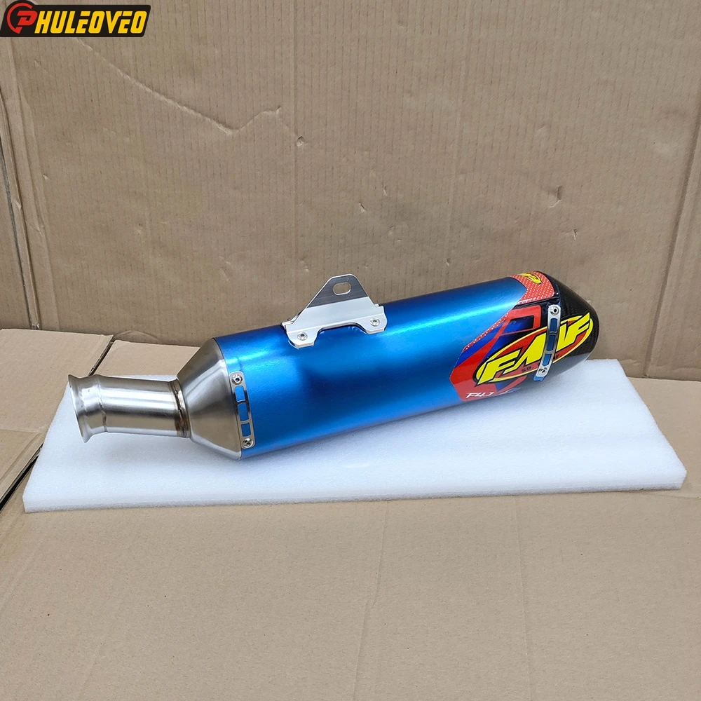 

Motorcycle Exhaust for Husqvarna 701 Enduro 2021-2024 Escape Moto Muffler Mid Link Pipe with Real Carbon End Tip