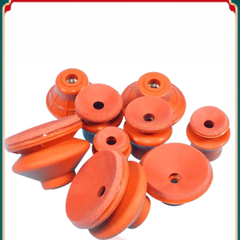 2PCS Manipulator Red Sponge Traceless Large Suction Vacuum Negative Pressure Suction Cup Silicone Nozzle Pneumatic Accessories