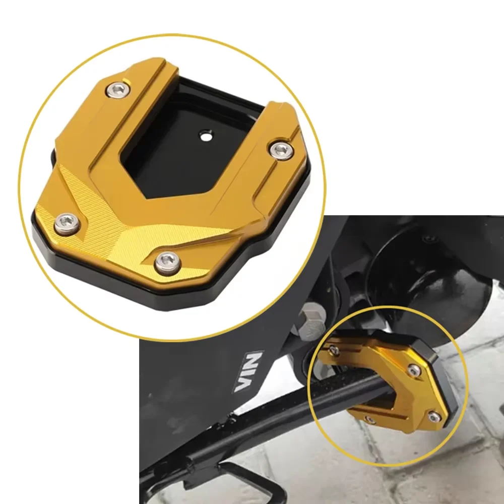 ل BMW C400X C400 X C 400X2019-2021 2022 2023 CNC دراجة نارية مسنده القدم المكبر الجانب تمديد وسادة حامل دعم لوحة