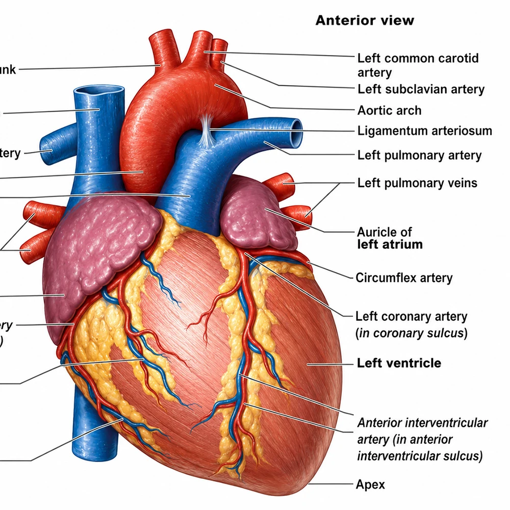 Human Heart Anatomy Poster Cardiovascular System Medical Wall Art Canvas Painting Heart Chart Educational Print For Doctor Gift