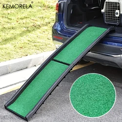 Kemorela Folding Ladder Pet Ramp For Cars Trucks & SUVs Portable Fits MAX 68KG Large Dogs With Side Rails Non-Slip Easy To Store