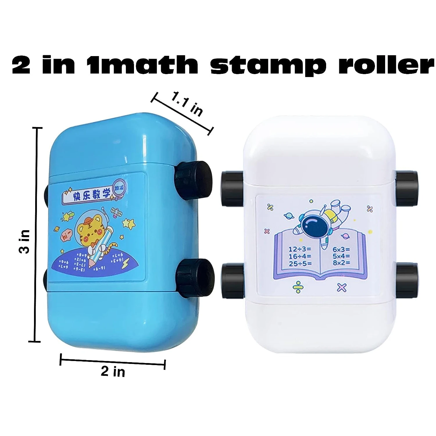 Imagem -03 - Roller Stamps For Kids Selos do Professor Prática Matemática Número Casa