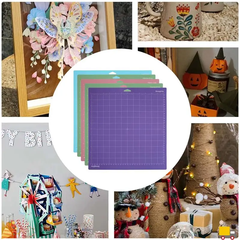 Tappetini da taglio A32HOT-5Pack per Cricut Maker 3/Maker/Explore 3/Air 2/Air/One (12X12 pollici) Tappetini da cricket trapuntati Accessori
