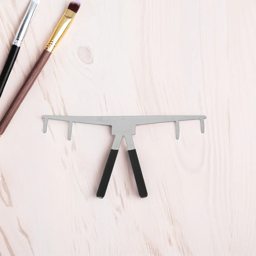 

2pcs Eyebrow Measuring Tool Stainless Steel Brow Ruler For Symmetrical Shaping Template Stencil Guide Mapping Tool