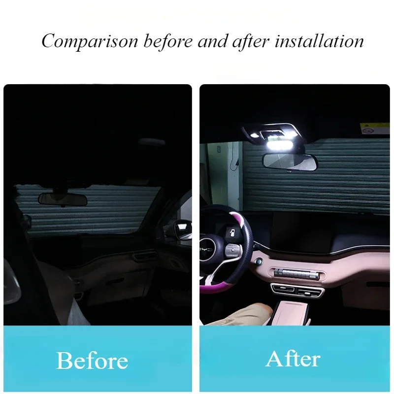 Motores gerais luz de leitura led assento traseiro do carro tronco interior iluminação magnética modificação acessórios interiores