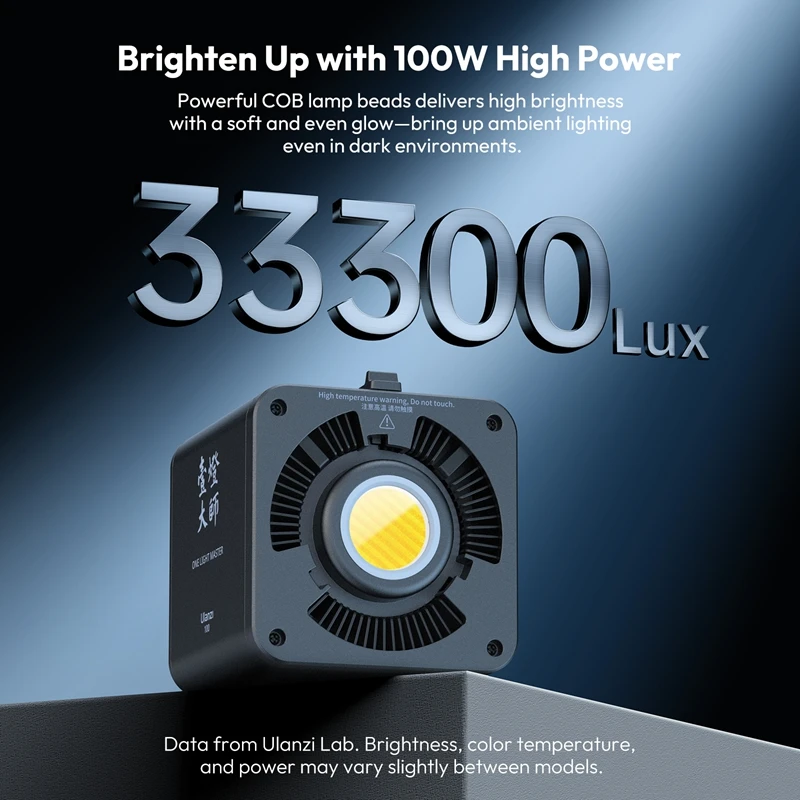 Ulanzi 100W Bi-color LED Photography Lighting COB Video Fill Light