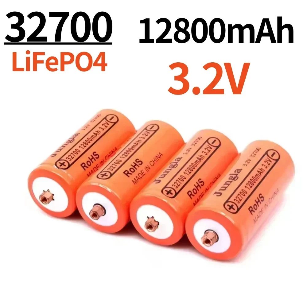 100% Original 32700 3,2 V 12800mAh lifepo4 batería recargable profesional batería de fosfato de hierro y litio con tornillo
