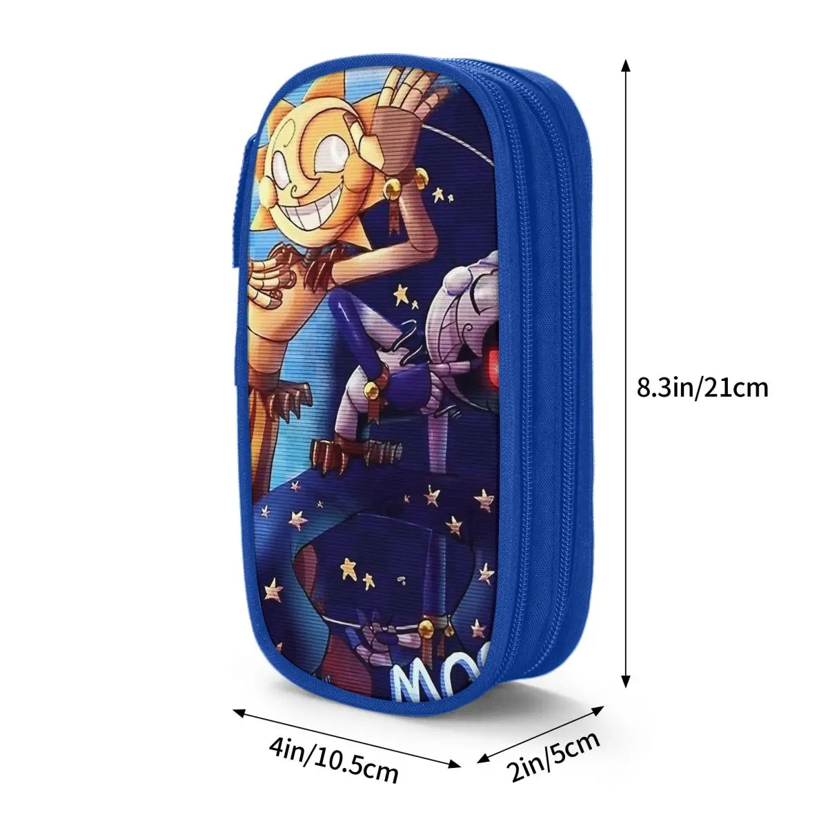 Imagem -06 - Sunnydrop Moondrop Fnaf Segurança Breach Pencil Case Caneta para Estudante Lápis Bolsas Material Escolar Papelaria Cosmética