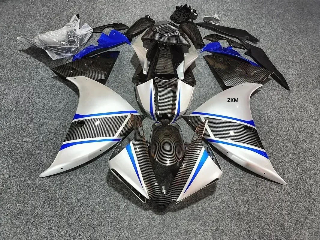 Motorcycle Fairing Kit ABS Plastic Body Injection Fairings Bodywork Bodykits R1 YZF1000 YZF-R1 2012 2013 2014 Carbon fiber paint