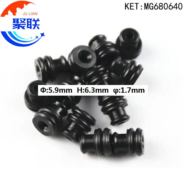 50pcs-10000pcs MG680604 Outer Diameter Φ5.9mm Rubber Seal Inner diameter φ:1.7mm Wire Seal MG 680604 For Auto Connector