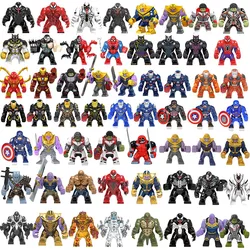 New Marvel 3D superhero characters large model building blocks assembly toys children's birthday gifts boys girl