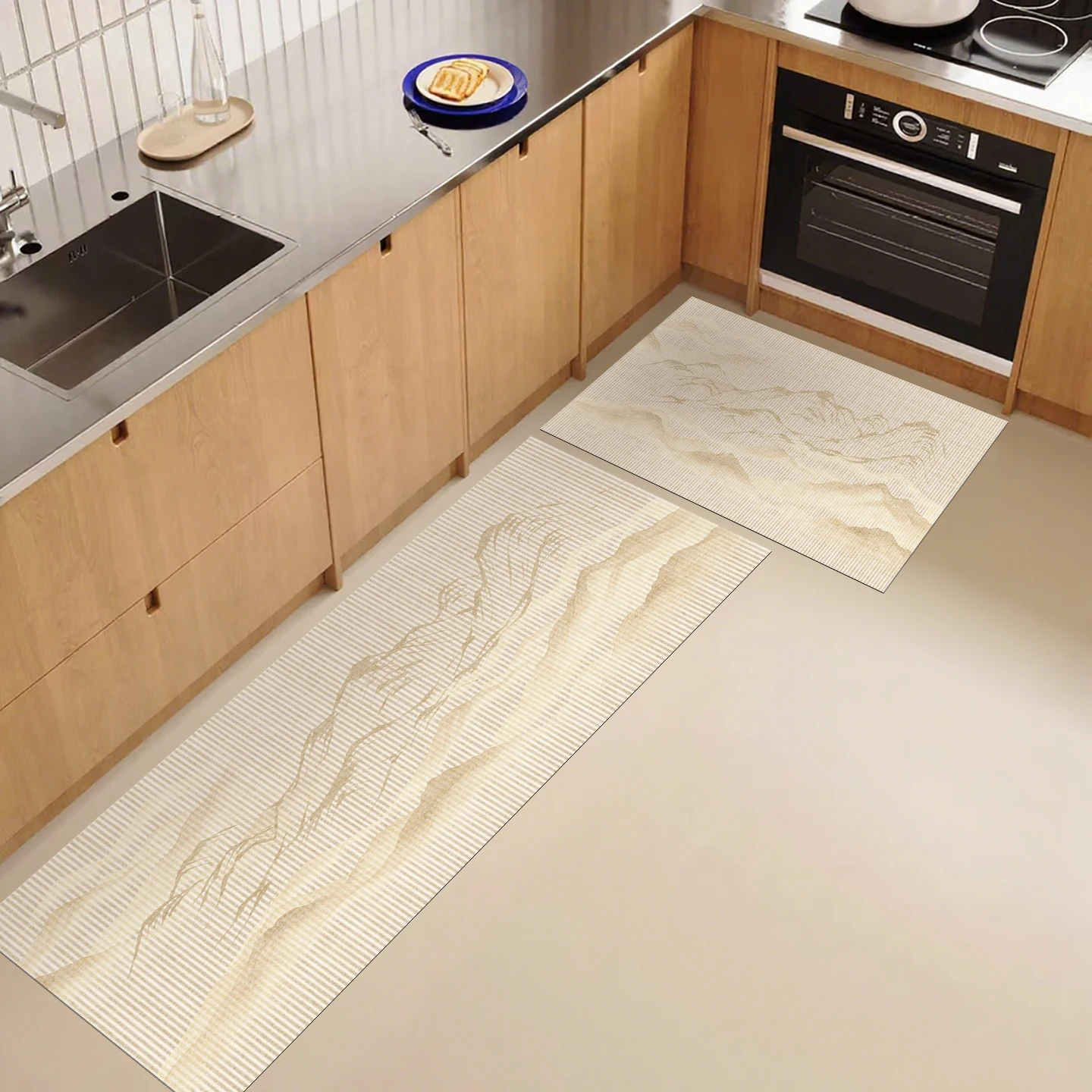 

Vinyl Kitchen Carpet Pvc Waterproof Non-slip Floor Mat Home Decoration Long Rug Oil-proof Foot Mats Custom 주방 카펫 Alfombra Cocina