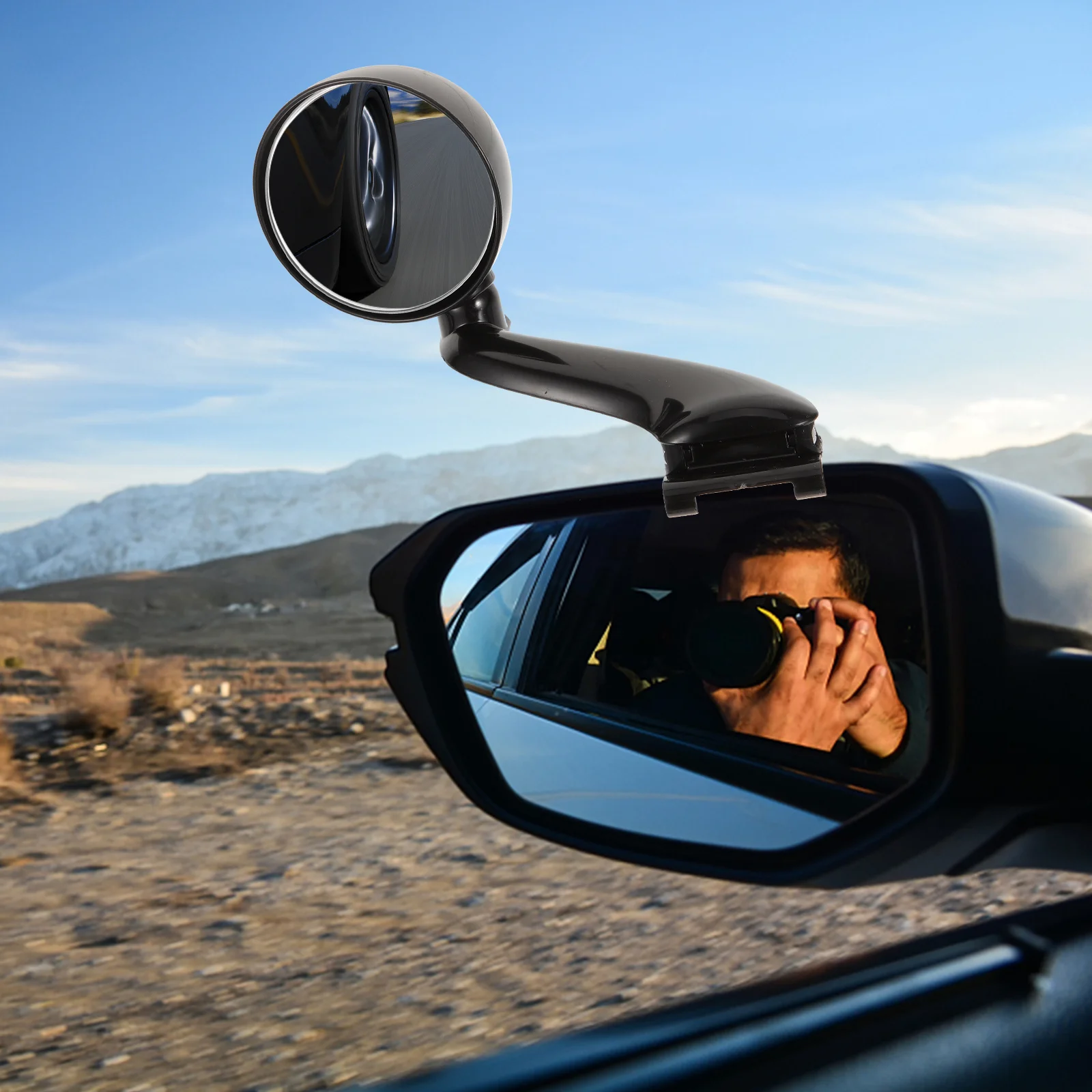 

Blind Spot Car Mirror Left Round 360 Degree Adjustable High Definition Convex Rear View Mirror Automotive Exterior Accessory