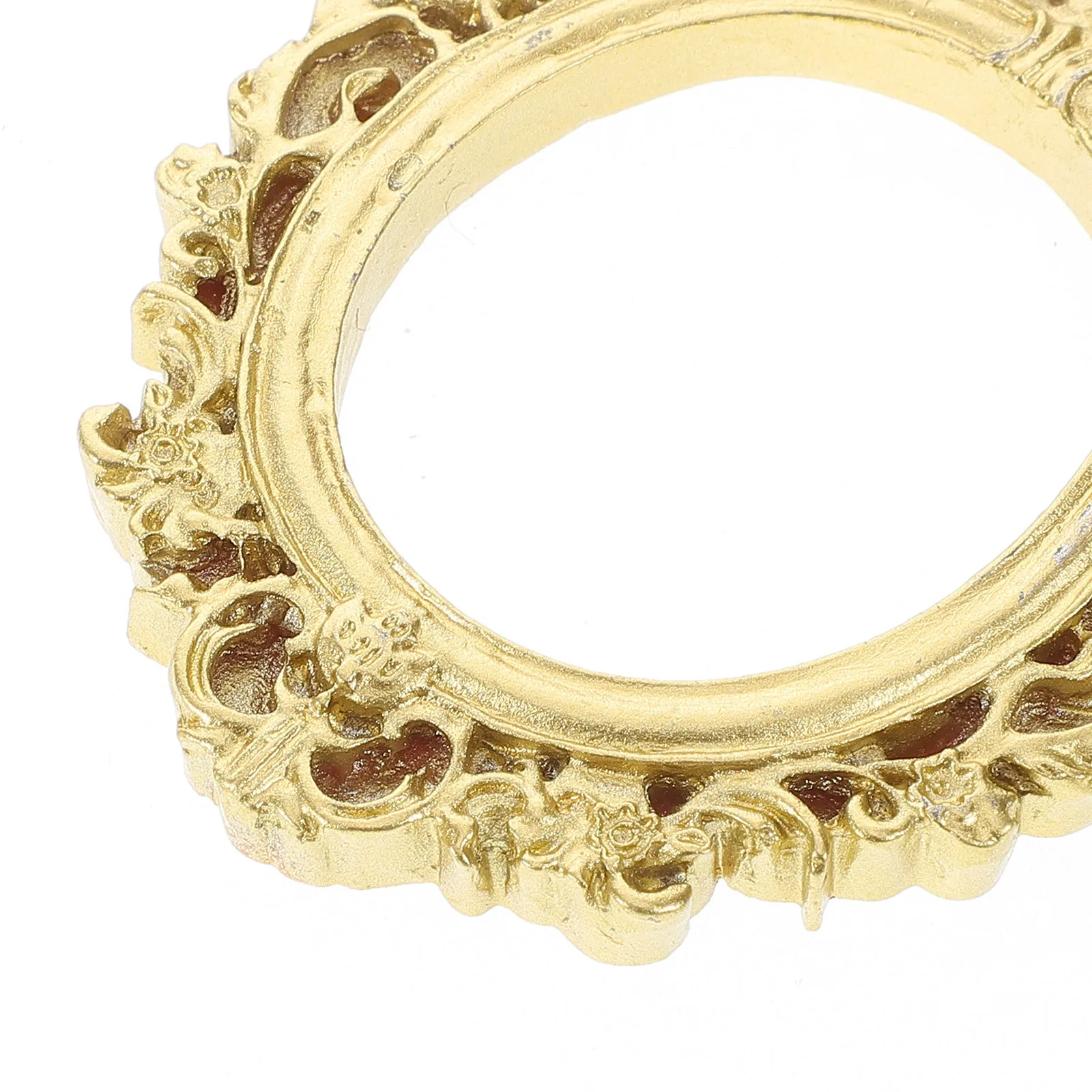 12pcs Resin Photo Frames Baroque Style Oval Rectangle Vintage Diy Craft Home Decor Wall Tabletop Picture Frame For Jewelry
