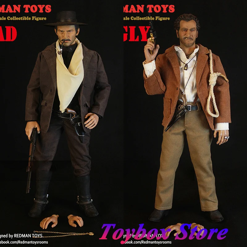 In Stock REDMAN TOYS 1/6 RM043 Bad RM044 Ugly Villain Male Action Figure The Cowboy Movie Series Simulation 12