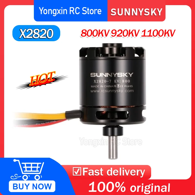 

Бесколлекторный двигатель Sunnysky X2820 800KV 920KV 1100KV для мультироторных квадрокоптеров и 3D-самолетов
