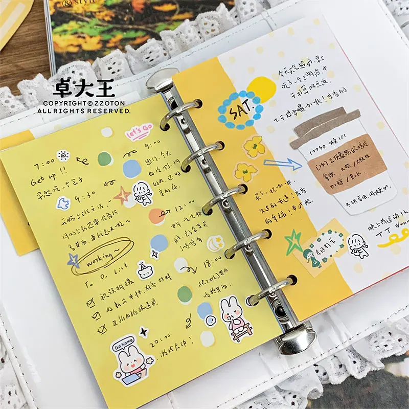 [Color M5/a7 Inner Page Memo Notes] A8 Material Paper Double-sided Printing Literature