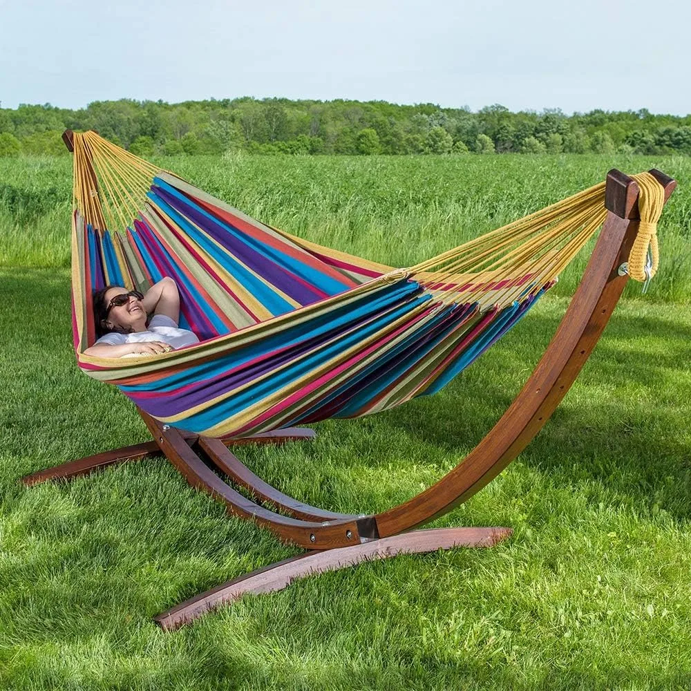 Hammocks Outdoor,20 Solid Combo Wood Hammock, Tropical,camping Hammock