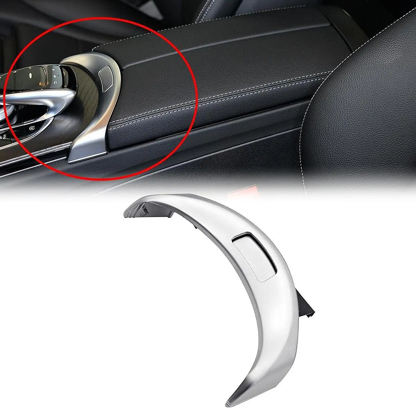 Armrest Button Switch Center Console Armrest Release Switch Button Switch Replacement with PP Build Suitable for W253