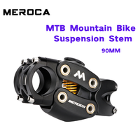 MEROCA MTB Mountain Bike Suspension Stem 90MM Off-Road Touring Cycling Grave Road Bicycle Shock Absorbing Riser Four Links Stem