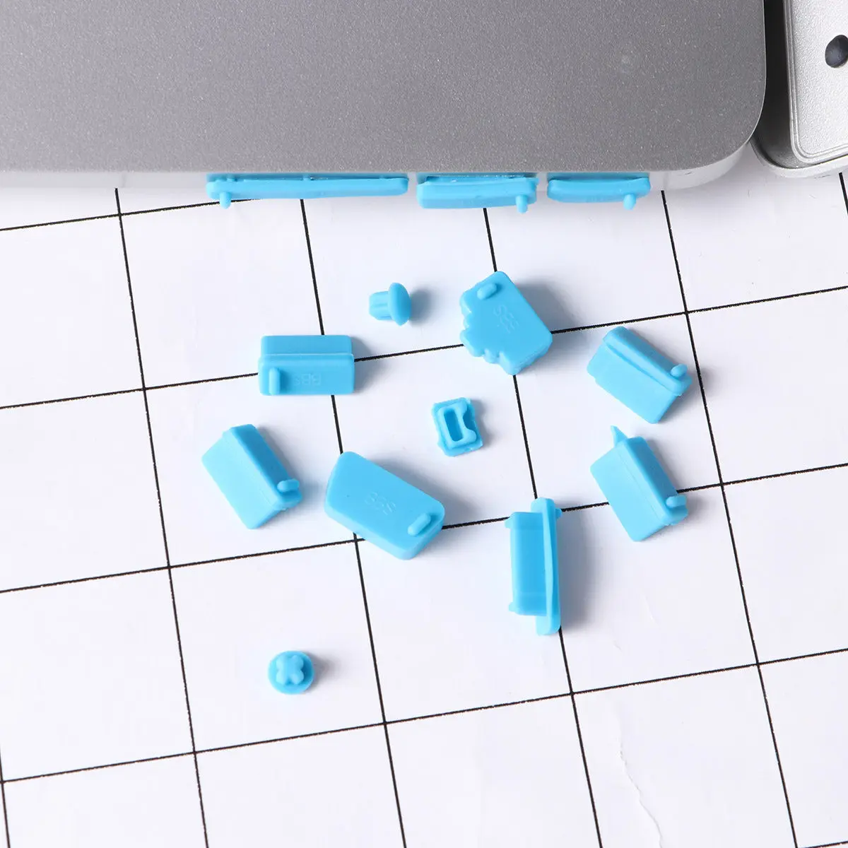 13Pcs Ultra Soft Silicone USB Dust Plug Cover for Laptop Desktop Mobile Power Dustproof Moistureproof Heat Resistant Tight Fit