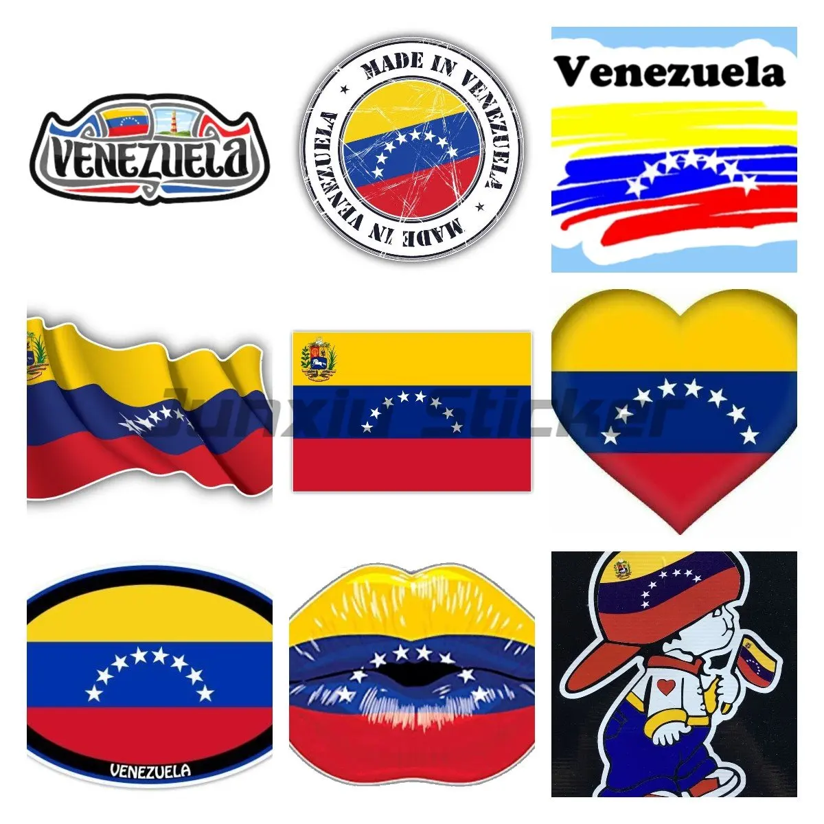 Funny Venezuela Car Stickers Laptop Window Wall Decals Windshield Car Accessories