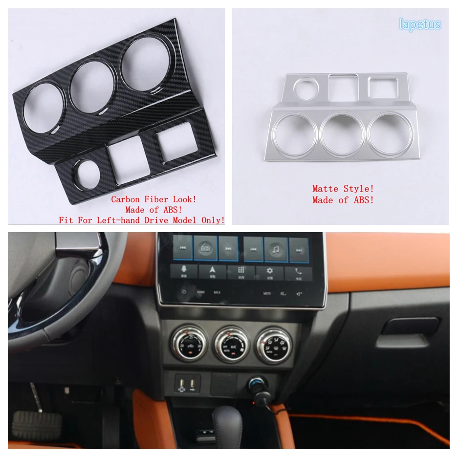 

Central Control Air Conditioning Knob Control AC Decoration Panel Cover Trim Fit For Mitsubishi ASX 2020 2021 Car Accessories