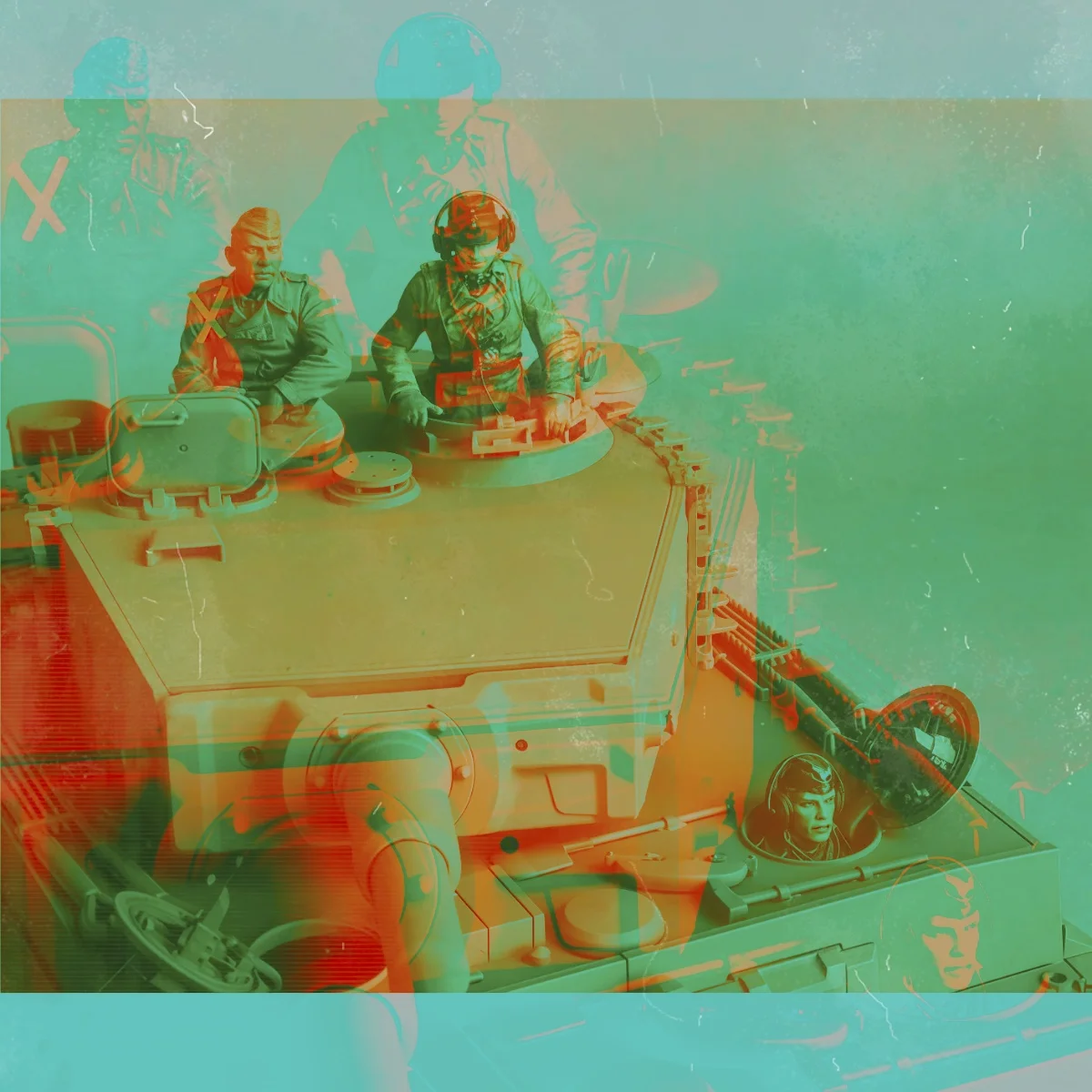 

1/35 Resin Unpainted Model Kit, Military Theme, German Tank Crew (2 Crew Members Only) Unassembled and Unpainted GK