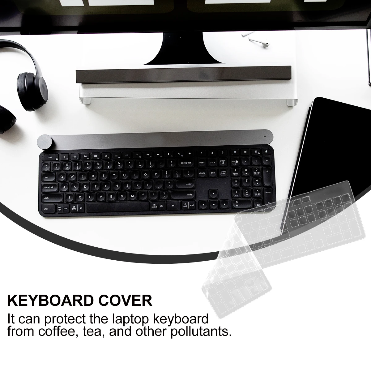 

1 pc Keyboard Protector Ultra Thin Silicone Waterproof For Kb216 Km636 Optiplex Anti-Dust Spill Proof Laptop