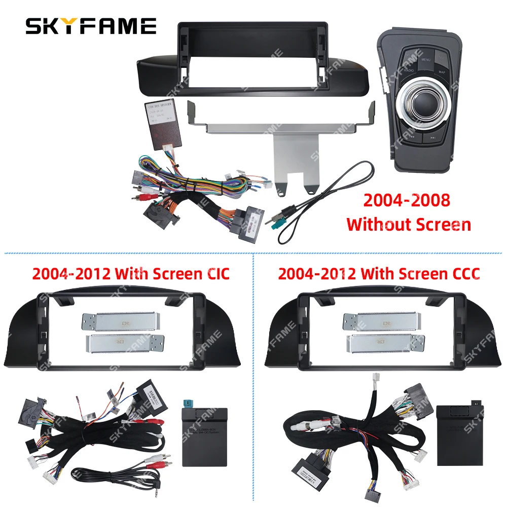 SKYFAME 9/12.3 Inch Frame Fascia Adapter Canbus Box Android Radio Dash Fitting Panel Kit For BMW 3 Series E90 E91 E92 E93 M3