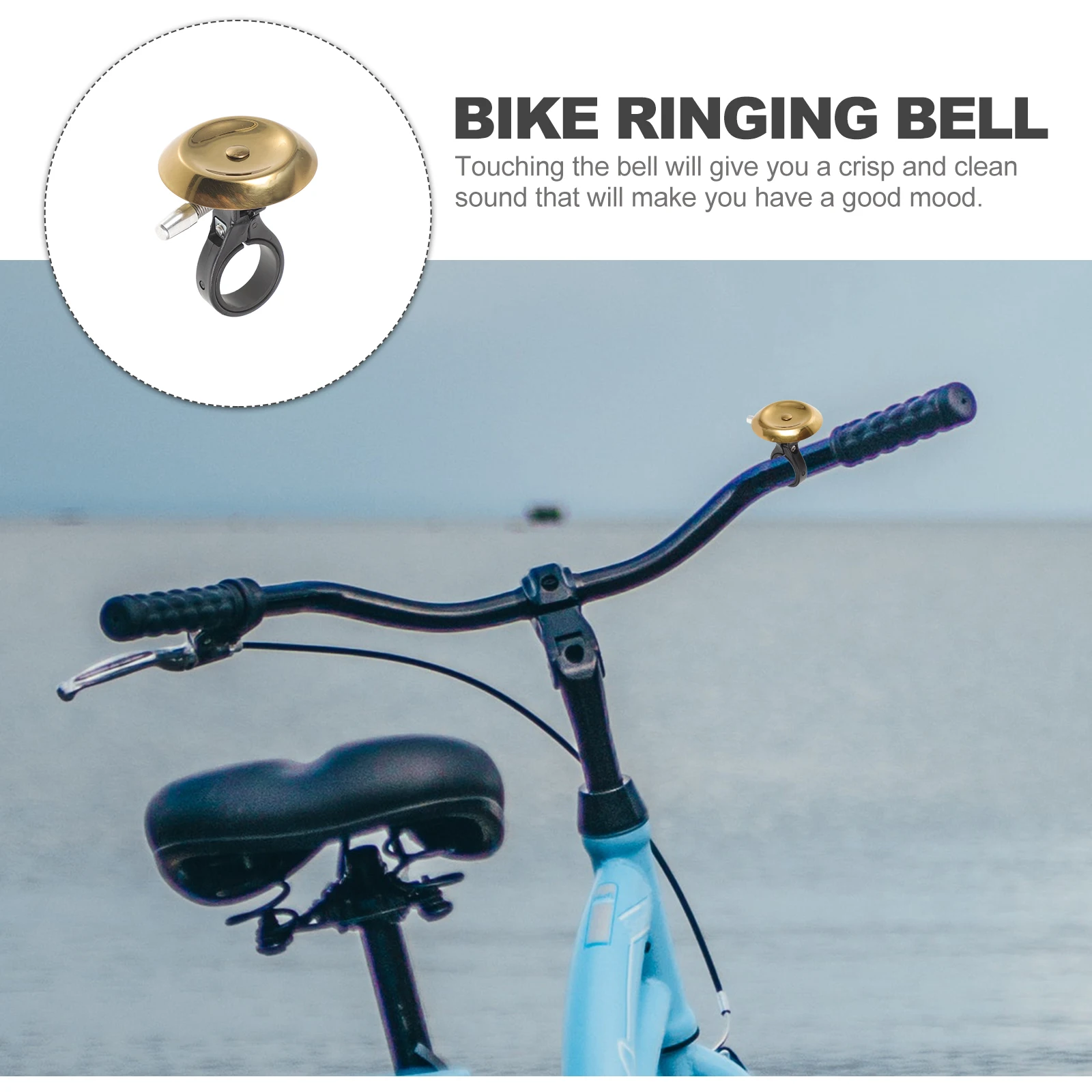

Bike Bell Lightweight Durable Anti-Aging Loud Crisp Sound for Mountain Road Bike Handlebar Safety Bicycle Bell for Outdoor
