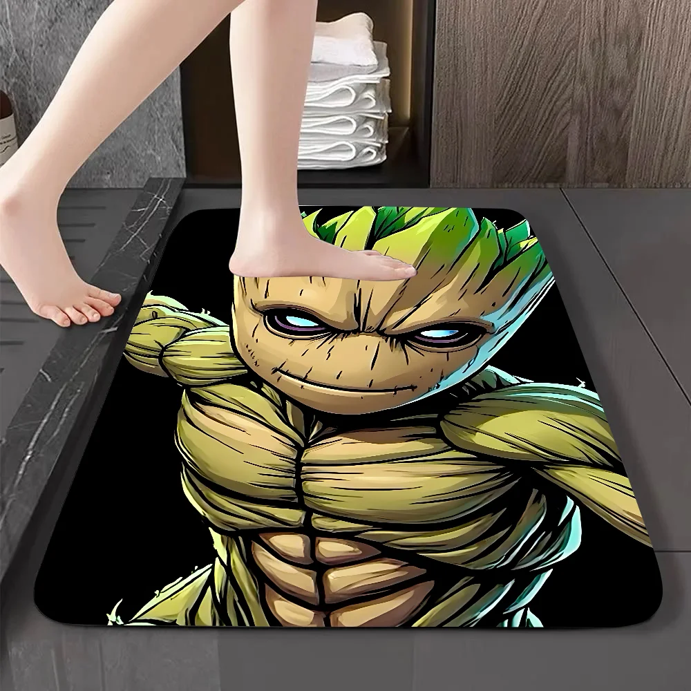 G-Groot Floor Mat Graphic Printed Flannel Doormats For Bathroom Kitchen Entrance Carpet Home Decor