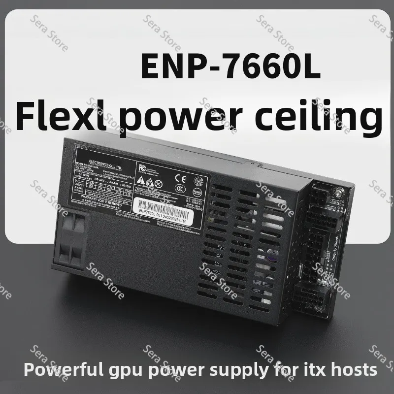 300-600W Fully Modular Flex ATX 1U PSU, New Enhance 7660L Modded Power Source Compatible with DIY ITX NAS Mini Computer Case