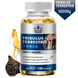 Premium Tribulus Terrestris Capsules-9600 mg per serving-Combines Ashwagandha, Ginseng&Maca-Boosts energy,mood,stamina&immunity