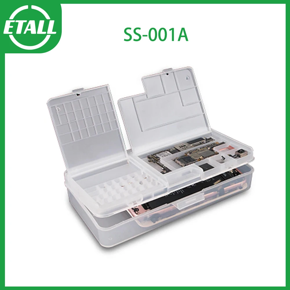 SUNSHINE SS-001A 4pcs Plastic Storage Box Organizer Multi-function Magic Box Mobile LCD Screen Mainboard IC Plastic Organization