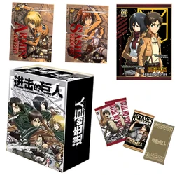 2023 Attack On Titan Anime Figure Eren Jaeger Collection Cards Kids Birthday Gift Game Cards Table Toys For Family Christmas