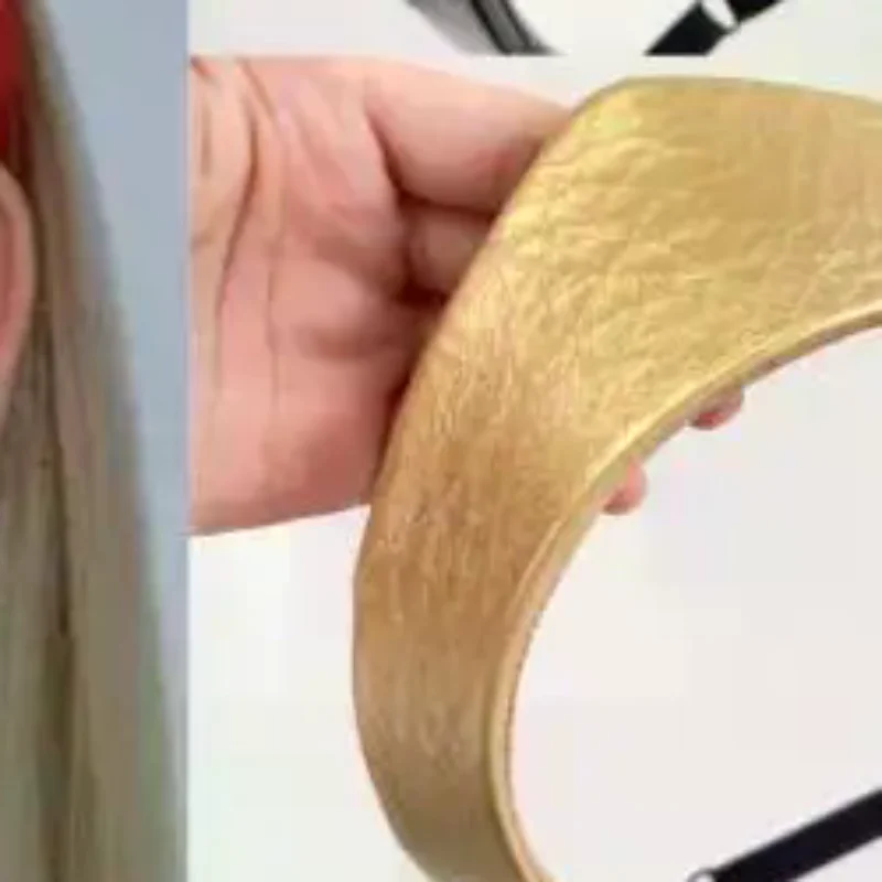 

Fashion Adjustable Women Headband Leather Anti Slip Headband European And American Crown Hairband Ladies Headwear