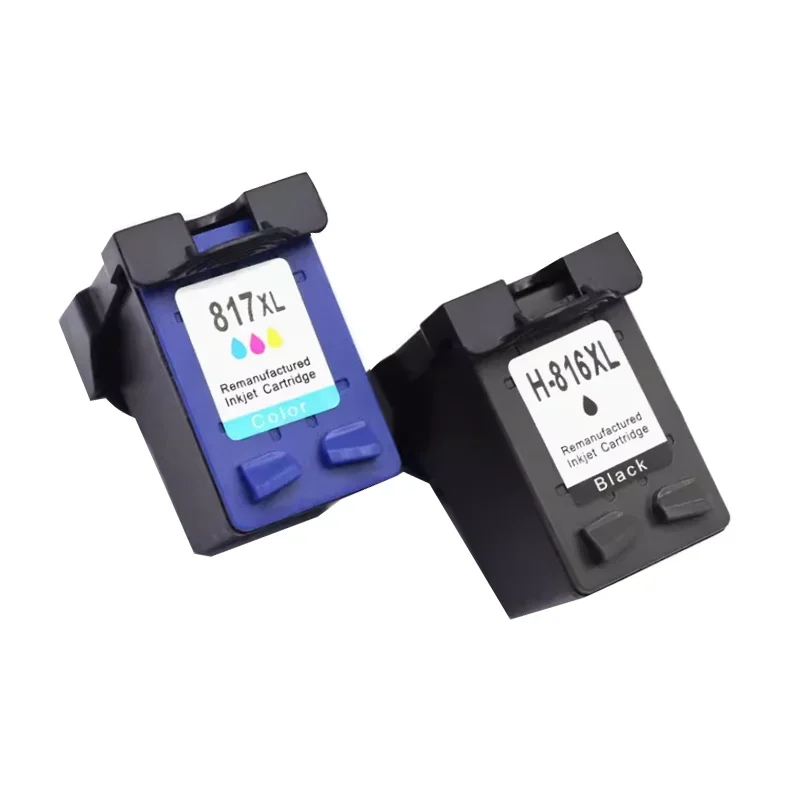 compatible Ink Cartridge for HP 816 817 DeskJet D1468 D2360 D2368 D2468 3668 5168 5652 3938 printer for hp816