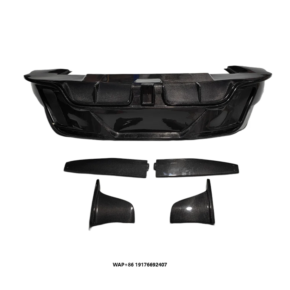 

for 2019-2022 Taycan Retrofit Carbon Fiber M-style Rear Bumper Diffuser Body Kit
