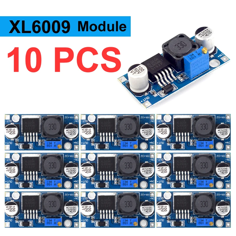 1-10PCS XL6009 4A Boost Converter Step Up Verstelbare 15W 4V-32V naar 5-35V DC-DC Voedingsmodule LM2577 Step-up Module - afbeelding 1