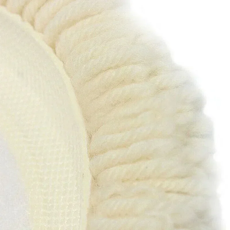 Almohadilla de pulido de lana para muebles, herramienta de pulido para vehículos, piezas de repuesto, almohadilla para capó, limpieza de lana suave, 5/6/7/9 pulgadas, 1 Uds.