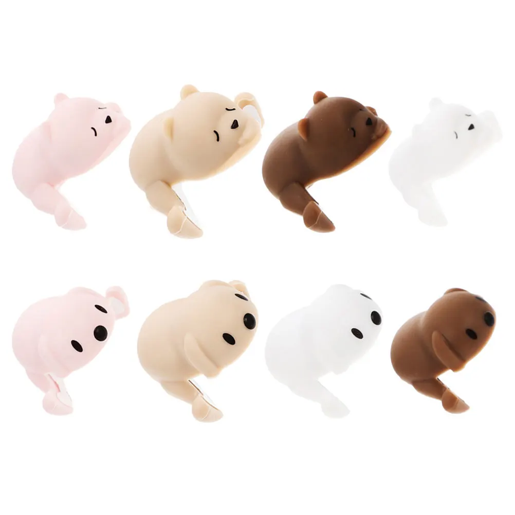 8 قطع من واقيات زوايا الأطفال بتصميم كرتوني من السيليكون، أغطية زوايا ناعمة لحواف الأثاث لمكتب القهوة #2