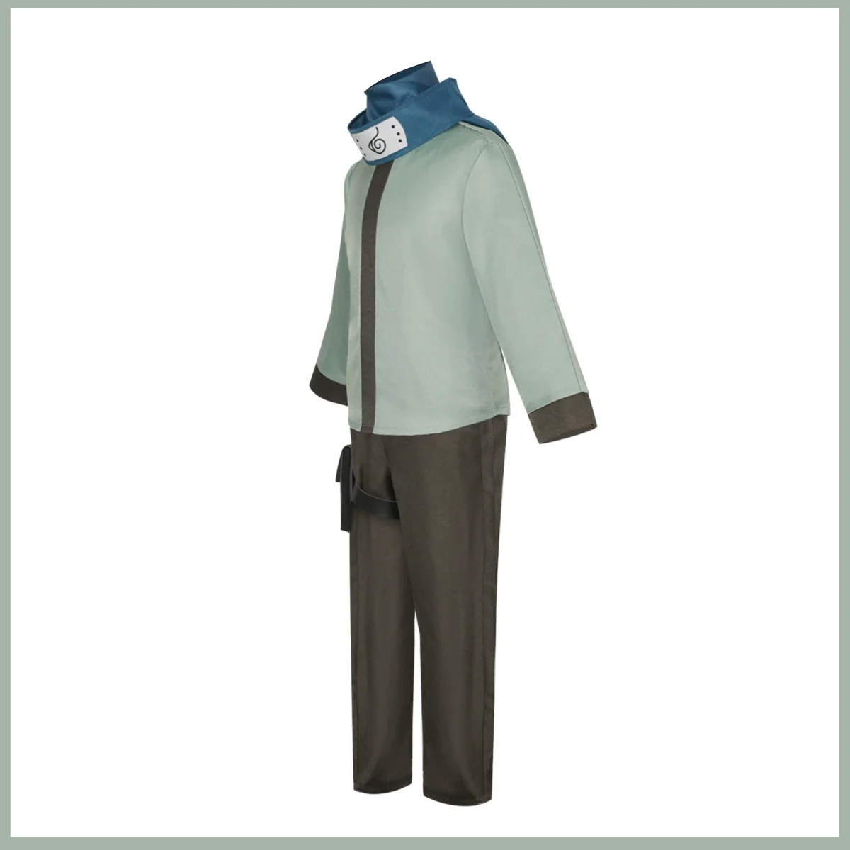 Xqanime sarutobi konohamaru cosplay traje casaco verde topos uniforme conjunto completo cachecol bandana adulto homem halloween terno de natal
