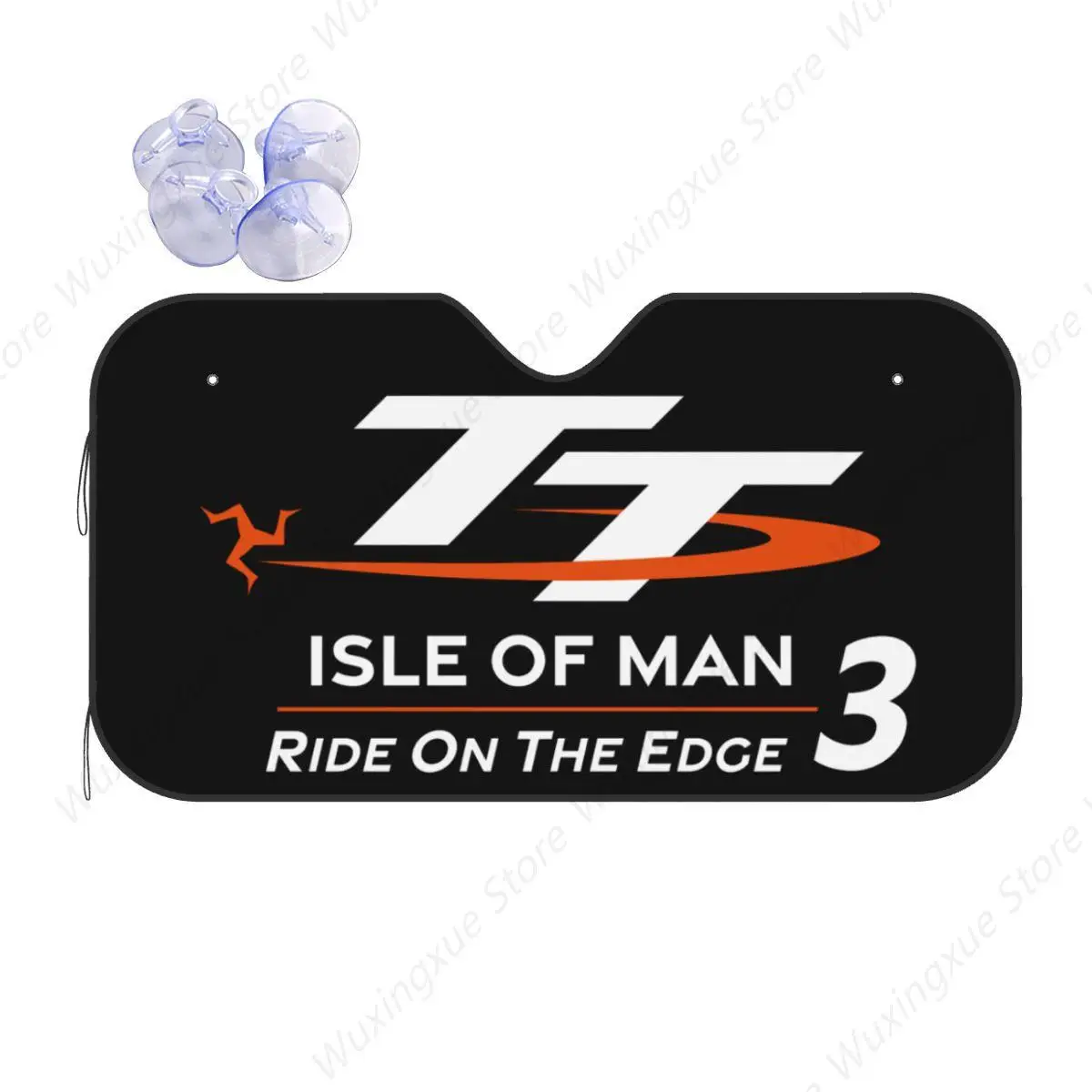 

TT3 Isle Of Man TT Motorcycle Racing Sunshade Windscreen Retractable Car Front Window Visor 76x140cm Sun Visor Sunscreen Curtain