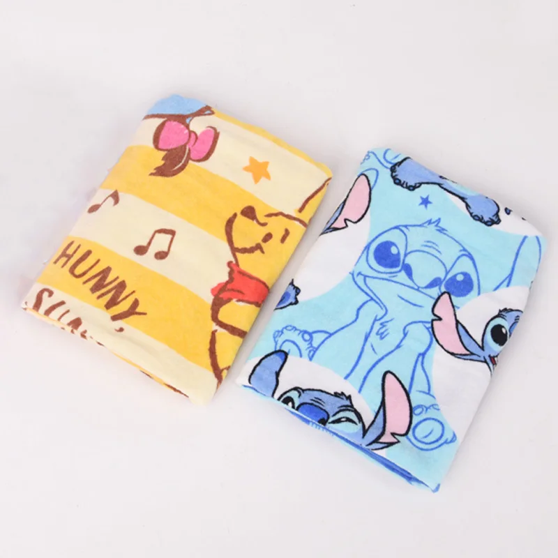 Disney Cartoon Bath Towel Children\'s Beach Towel Summer Mikey Mouse Minnie Stitch Dumbo Toy Story Boy Girl Birthday Gift 60x120c