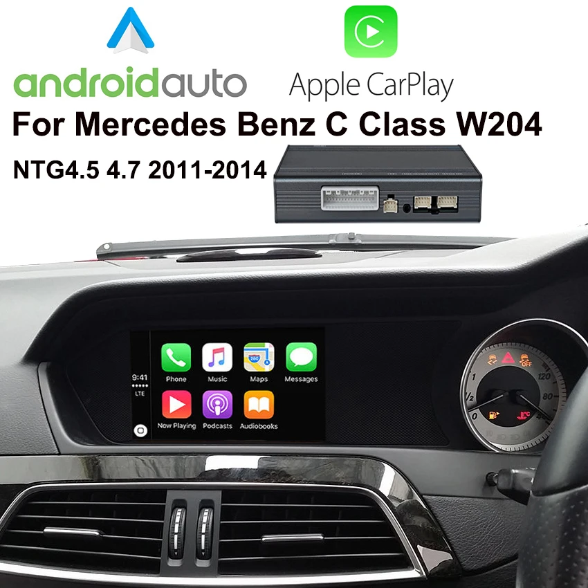 

Wireless Carplay Android Auto OEM Screen Upgrade MMI Box for Mercedes Benz C Class W204 NTG4.5 4.7 2011-2014 Car Kit