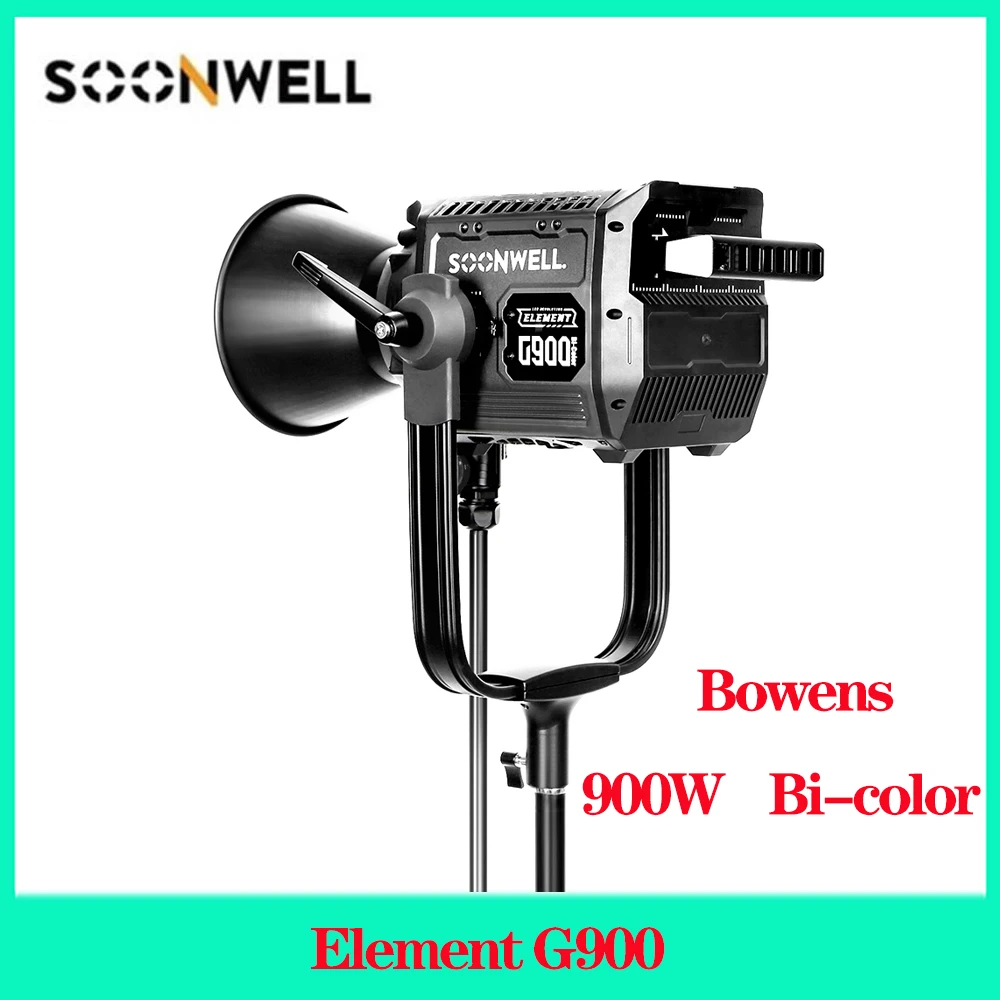 

SOONWELL G900 Bi-color Photography Light 900W High Power Studio Light Bowens Mount LED Filling Light 2600K-6000K Video Lamp