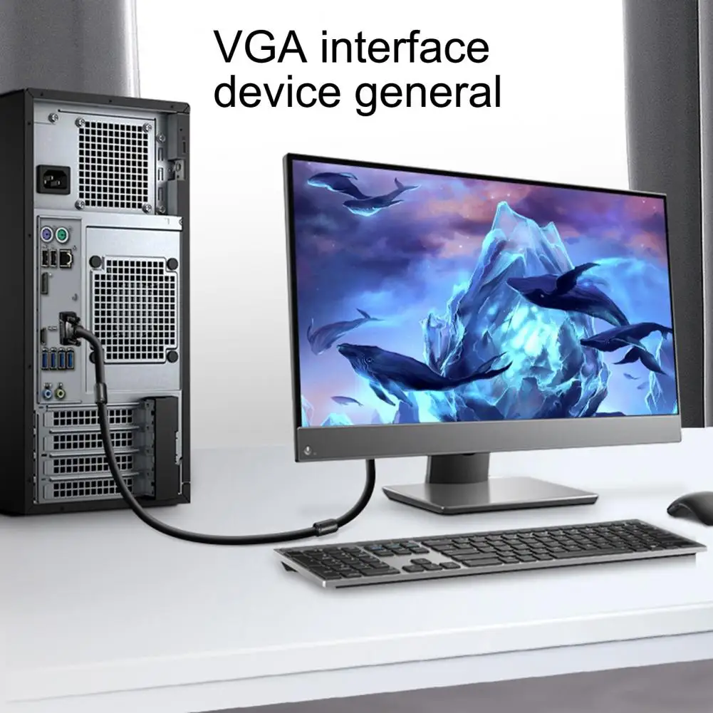 PC용 VGA 연장 케이블, 실용적인 HD 호환, 수-암 연장 코드 어댑터, 9 핀, 150 cm, 300cm