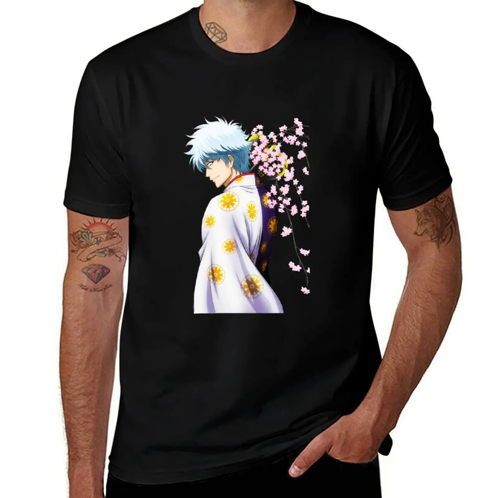 

Gintama Gintoki Sakata T-Shirt Work Wear Breathable Tee